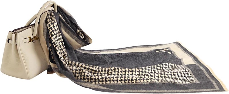 EXTREE Scarfs for Women Pashmina Silky Shawl Wrap for Evening Dressing Blanket Open Front Poncho Cape - Image 3